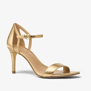 Michael Kors Simone Metallic Gold Heels